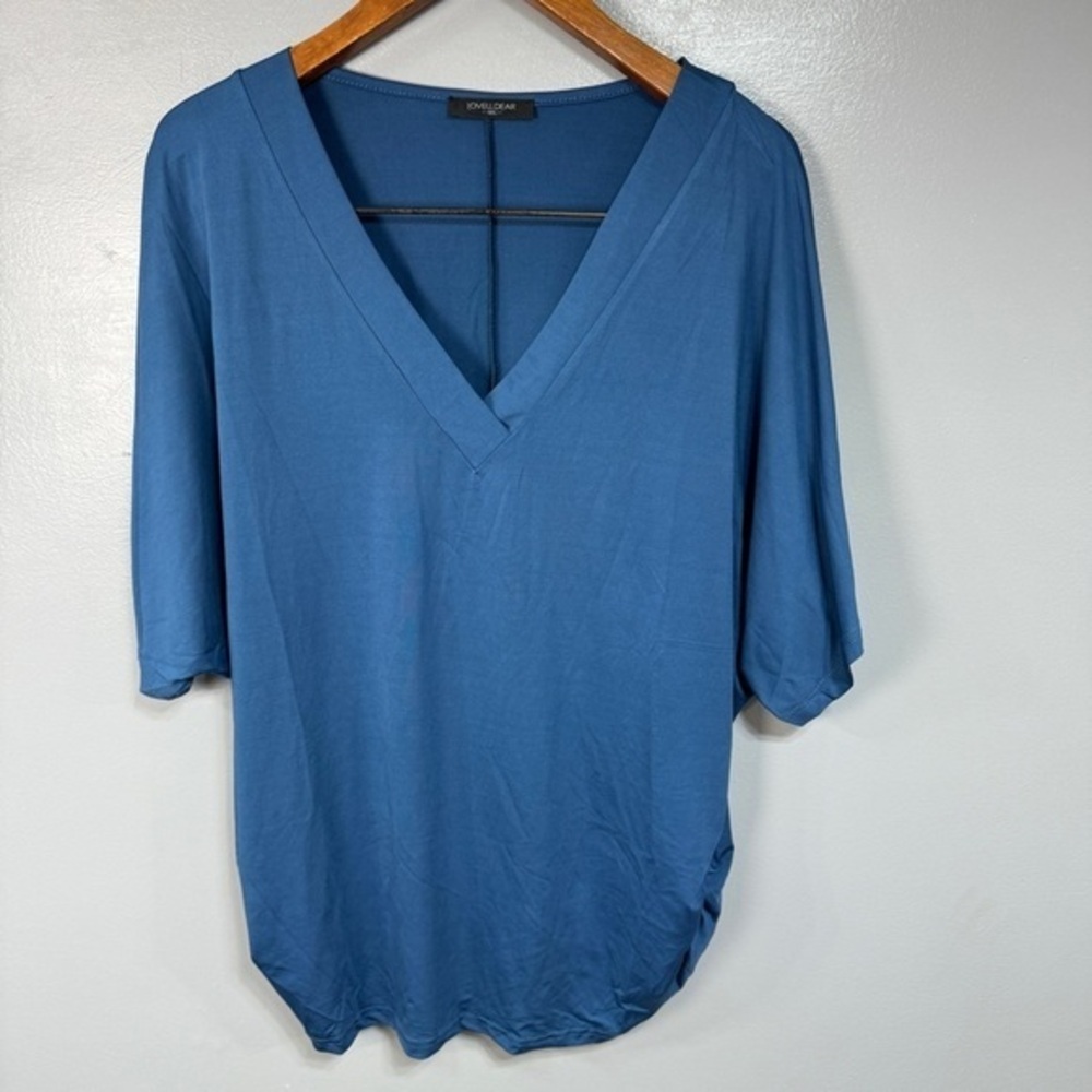 Love U Dear Flounce Sleeve Blouse Top sz XL NWOT # D766